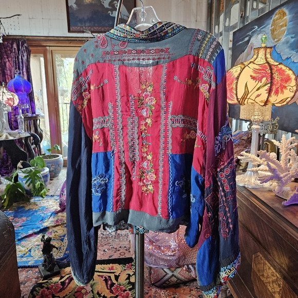 NWT JOHNNY WAS SHIRT KIMONO * - Picture 4 of 12